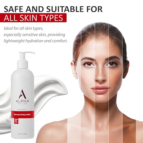 Alpha Skin Care Anti-Aging Body Lotion - Reduces Wrinkles 12oz