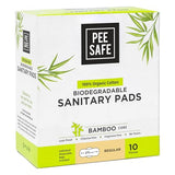 Pee Safe Biodegradable Regular Sanitary Pads - Eco-Friendly 10 Pack