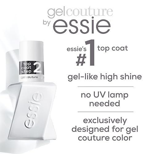 Essie Gel Couture Top Coat - Clear, Shiny Finish