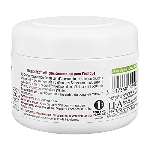 SO'BiO étic Cosmebio Mon Lait D'Anesse Nourishing Body Cream - 200 ml
