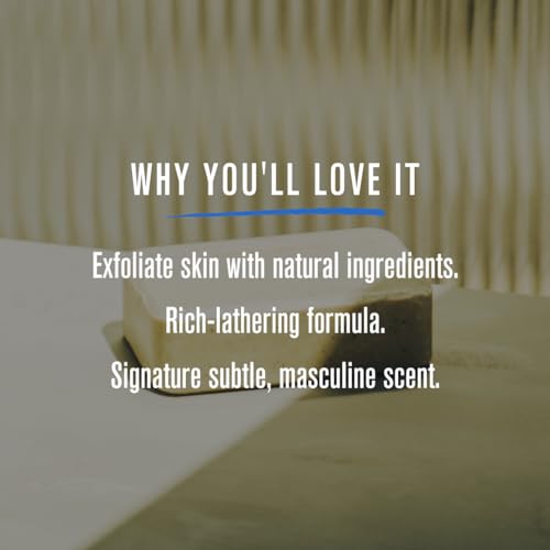 Baxter of California Exfoliating Body Bar - Natural Scrub Soap | Paraben-Free | 198g