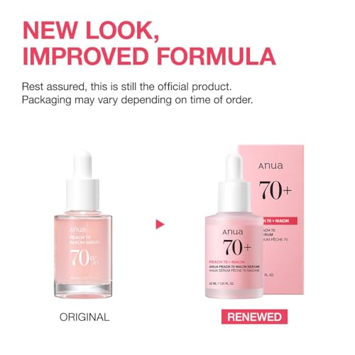 PEACH 70% Niacinamide Serum - Ultra-Concentrated Brightening Serum for Dark Spots, Hyperpigmentation & Uneven Skin Tone - 30ml