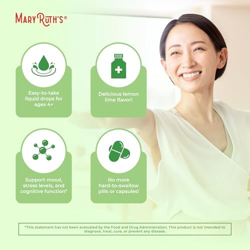 MaryRuth Organics L-Theanine Drops - Lemon Lime Flavor