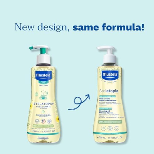 Mustela Stelatopia Bath Oil (500ml) - Intense Hydration for Dry & Atopic Skin