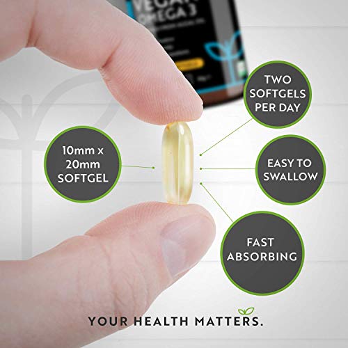 Nutravita Vegan Omega-3 Algal Oil (600mg DHA, 300mg EPA) - 60 Softgels