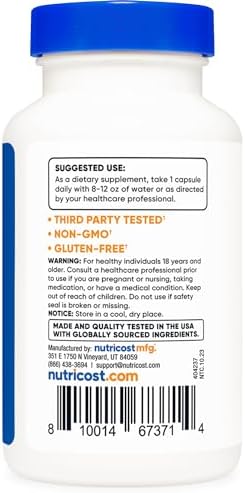 Nutricost Gymnema Sylvestre (20:1 Extract) 175mg - 180 Capsules | Blood Sugar Management