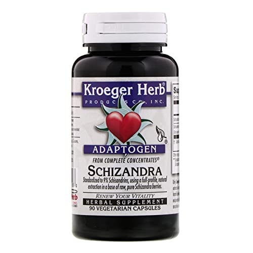 Kroeger Herb Schizandra Complete Supplement - 90 Capsules for Immune Support