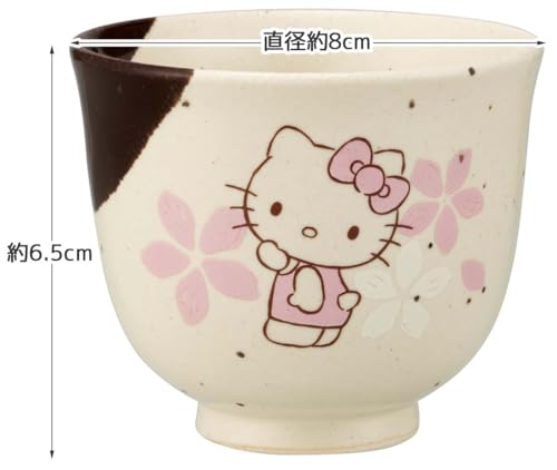Skater CHMT1-A Hello Kitty Tea Cup - Sanrio 3.1 x 2.6 Inches