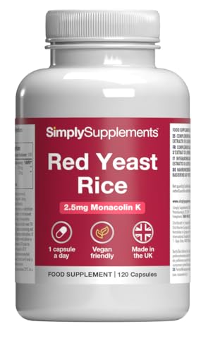 Red Yeast Rice 120 Capsules | Fermented Extract for Natural Cholesterol Support