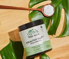Healthy Gut Vegan Formula | with L-Glutamine and Clinically proven ingrediens | Supports gut permeability, gastrointestinal support, helps alleviate stomach discomfort and boost immunity