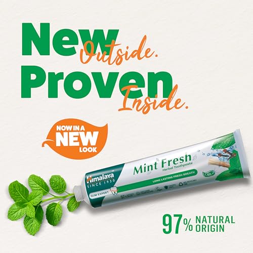 Himalaya Mint Fresh Herbal Toothpaste - 300ml Fresh Breath Formula