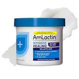 AmLactin Intensive Healing Body Cream - 12 oz - 2-in-1 Exfoliator & Moisturizer with 15% Lactic Acid & Ceramides for 24-Hour Hydration