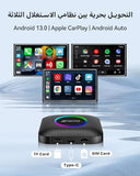 Carlinkit LED Android 13 Wireless CarPlay & Android Auto AI Box Dongle - 8GB+128GB