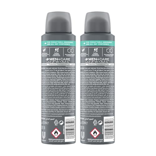 Dove Men+ Care Antiperspirant Deodorant Spray - Eucalyptus & Birch - 72H Protection - Plant-Based Moisturizer - 150ml x 2