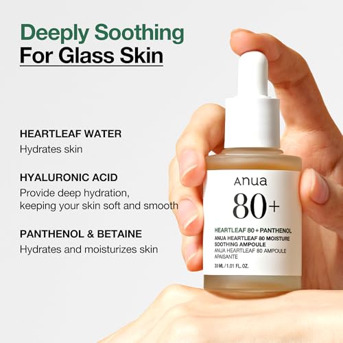 Heartleaf Korean Soothing Ampoule – Glass Skin, Hydration, Gentle Formula, Vegan & Non-Greasy