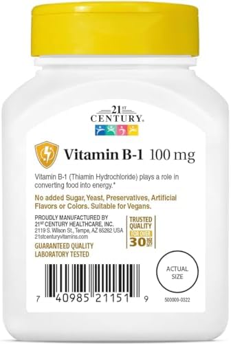 Vitamin B6 Supplement - 100mg, 110 Tablets