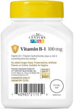 Vitamin B6 Supplement - 100mg, 110 Tablets
