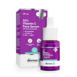 The Derma Co 10% Vitamin C Face Serum with Niacinamide, Hyaluronic Acid & Ferulic Acid - Advanced Brightening Serum for Dullness, Pigmentation & Dark Spots - 10ml