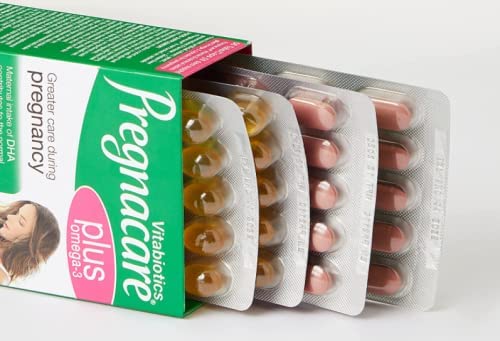 Pregnacare Plus Omega 3 - Vitabiotics Prenatal Supplement with DHA, 56 tablets