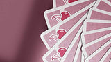 Cherry Casino Flamingo Quartz Pink Playing Cards with Clear Protective Case