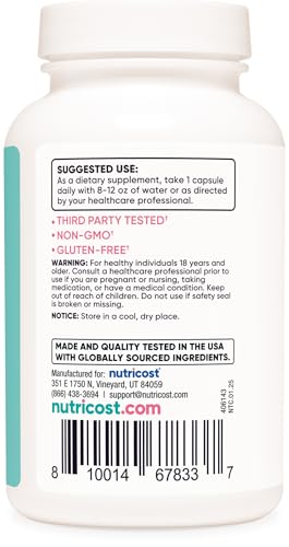 Nutricost Diindolylmethane DIM Supplement for Women - 400mg, 120 Capsules | Vegan & Gluten-Free