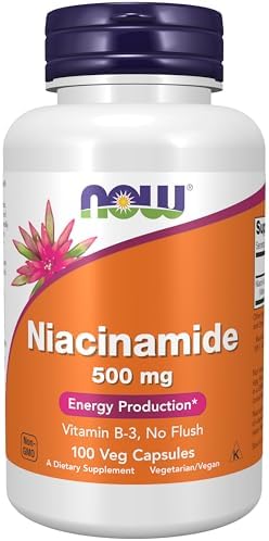NOW Foods, Niacinamide, 500 mg, 100 Veg Capsules