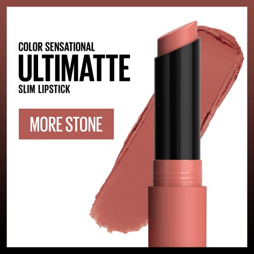 Maybelline Color Sensational Ultimatte Matte Lipstick - More Stone Rose Mauve - Non-Drying Intense Color