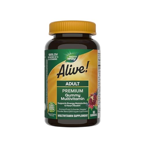 Nature's Way Alive Multi-Vitamin Adult Gummies - Delicious Fruit Flavors (90 Count)