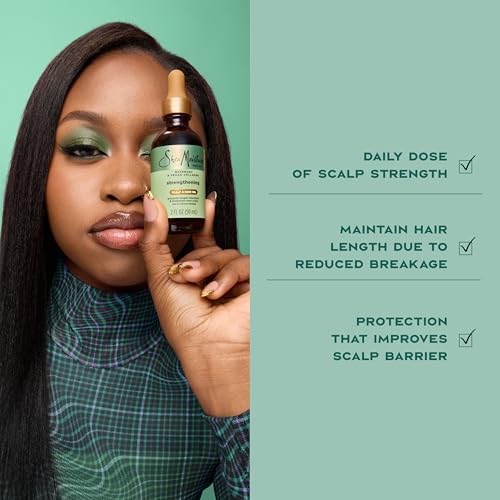 SheaMoisture Strengthening Scalp & Hair Oil - Nourish & Revitalize Hair - 2 Fl Oz (59 ml)
