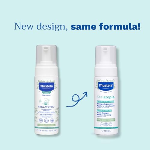 Mustela Stelatopia Foam Shampoo for Eczema-Prone Skin 150ml