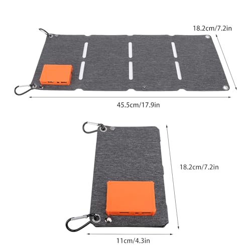 Ejoyous 40W Portable Solar Charger - USB Foldable Solar Panel for Phones, Power Banks, and Tablets