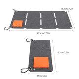 Ejoyous 40W Portable Solar Charger - USB Foldable Solar Panel for Phones, Power Banks, and Tablets
