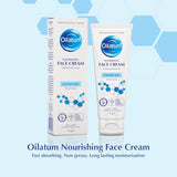 Oilatum Nourishing Face Cream 75g - Gentle Lotion for Dry & Sensitive Skin, Makeup Base