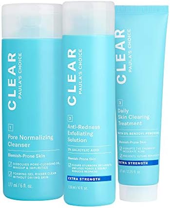 Paula's Choice CLEAR Extra Strength Acne Kit - 2% Salicylic Acid & 5% Benzoyl Peroxide