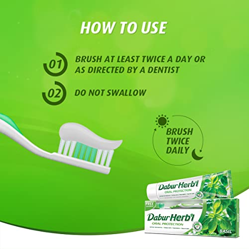 Dabur Herbal Natural Toothpaste & Oral Protection Dental Care Kit