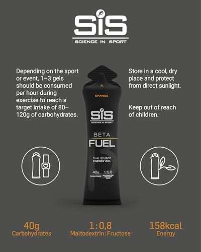 Science in Sport Beta Fuel Energy Gel - Orange (6 x 60ml)