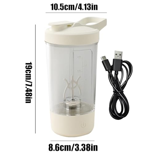 Rechargeable Powder Blender Shaker Cup | 450ml Portable Cocktail Mixer (Studio Trek)