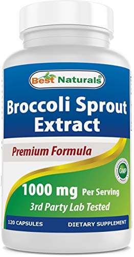 Best Naturals Broccoli Sprouts Extract 1000mg, 120 Capsules