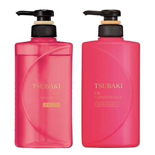 Tsubaki Oil Pump Shampoo & Conditioner Set - 490ml Each | Premium Hair Care for Shine & Repair