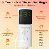 Yakiter Electric Fast Heat Pad for Back & Cramps Relief – 12" x 24"