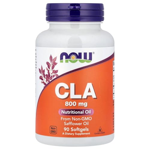NOW Foods CLA 800mg - 90 Softgels | Conjugated Linoleic Acid for Fat Metabolism