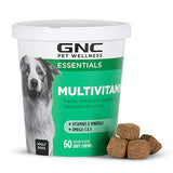 GNC Pets Essentials Dog Multivitamin Soft Chews with Salmon Oil, 60 Count