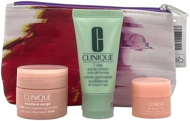 Clinique 3-Piece Skincare Set: 7-Day Scrub, Moisture Surge, All About Eyes