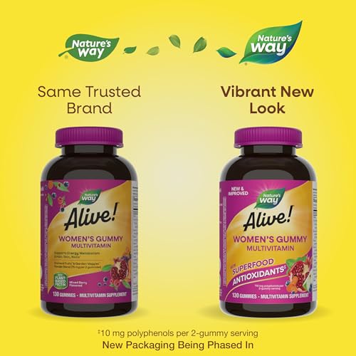 Nature's Way Alive! Women's Gummy Vitamins - Great Fruit Flavors, 130 Gummies