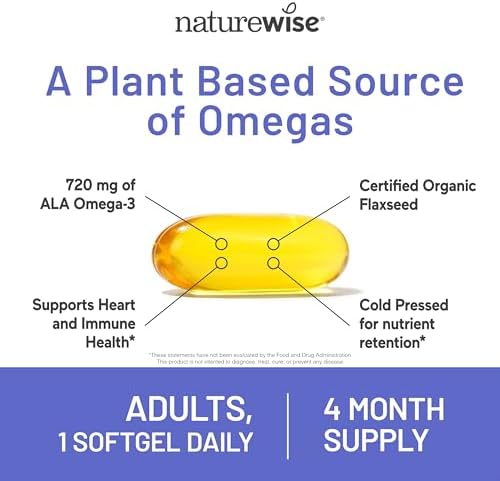 NatureWise, Flaxseed Oil, 120 Softgels