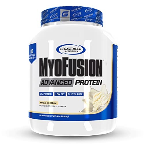 Gaspari Nutrition MyoFusion Advanced Protein Blend Vanilla Ice Cream 4 lbs - Multi-Phase Protein Matrix