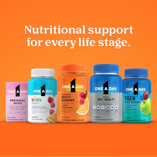 One A Day Women’s 50+ Multivitamin, 200 Tablets, Immune, Calcium, Iron & More, Excellent for Older Adults