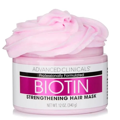 Advanced Clinicals Biotin Anti-Breakage Hair Mask: Strengthen & Repair (355ml)