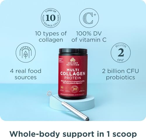 Dr. Axe Ancient Nutrition Multi Collagen Protein - Supports Healthy Joints & Skin