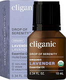 Cliganic USDA Organic Lavender Essential Oil - 100% Pure, Natural, Undiluted for Aromatherapy